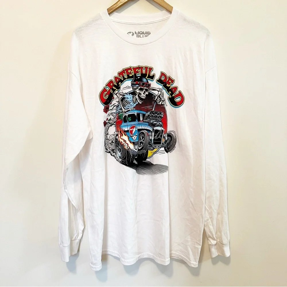 Urban Outfitters Grateful Dead Steal Your Hot Rod Motorhead Long Sleeve Tee - Picture 3 of 6